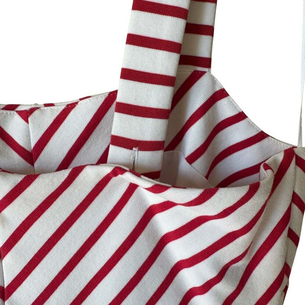 Draper James RSVP™ Cinched Waist Dress - Red & White Striped - Size Small - Picture 7 of 11